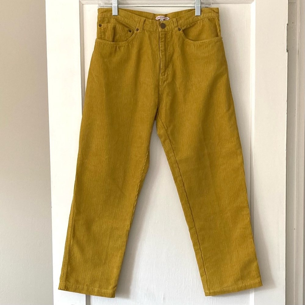 Frances Valentine Golden Mustard Jane Corduroy Pants Size 6